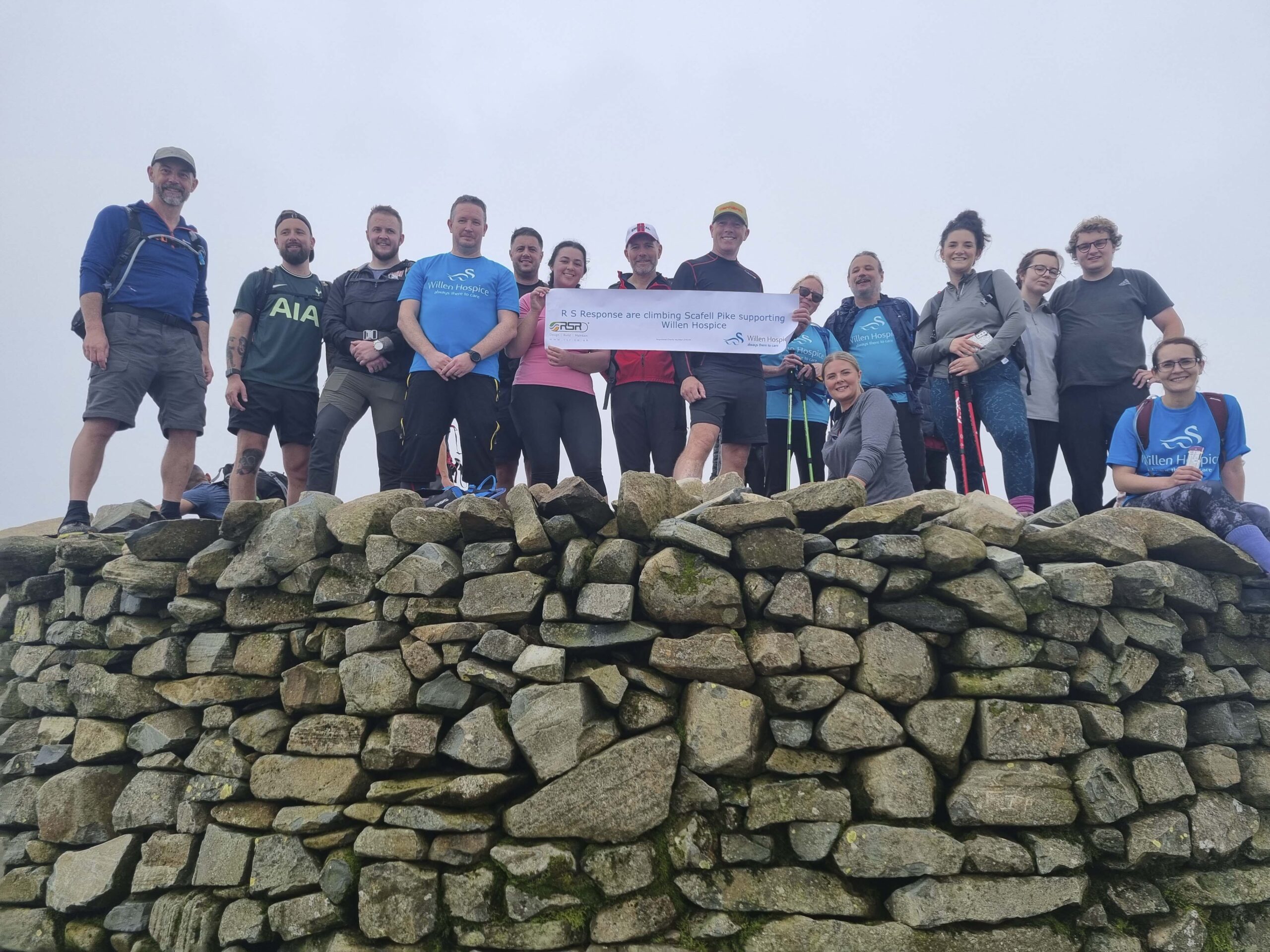 Team at Scarfell Pike